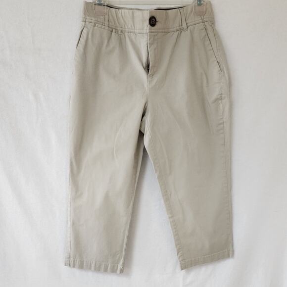 Christopher & Banks Signature Comfort Fit Tan Capri Pants Women's Size 4P - Picture 1 of 10